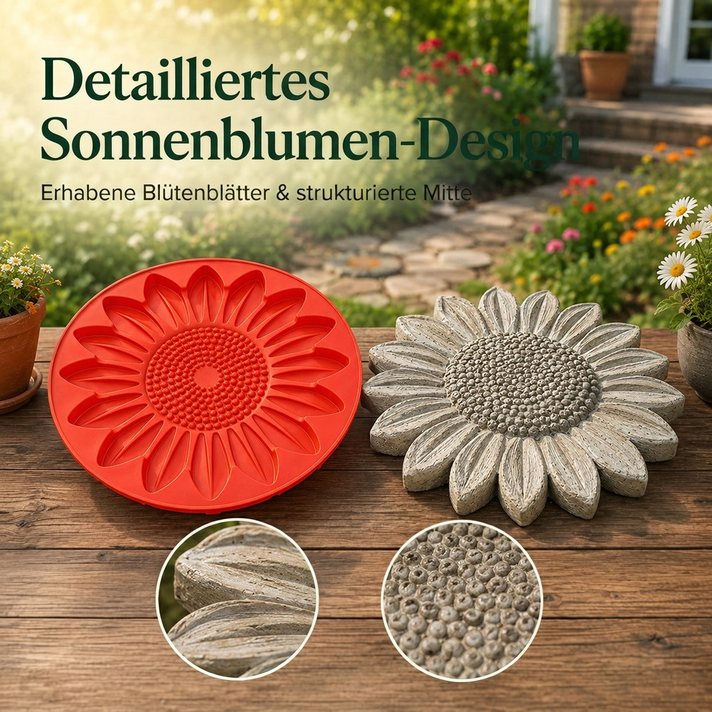 💥 LAST DAY 49% OFF - 🌻 Reusable Sunflower Stepping Stone Mold