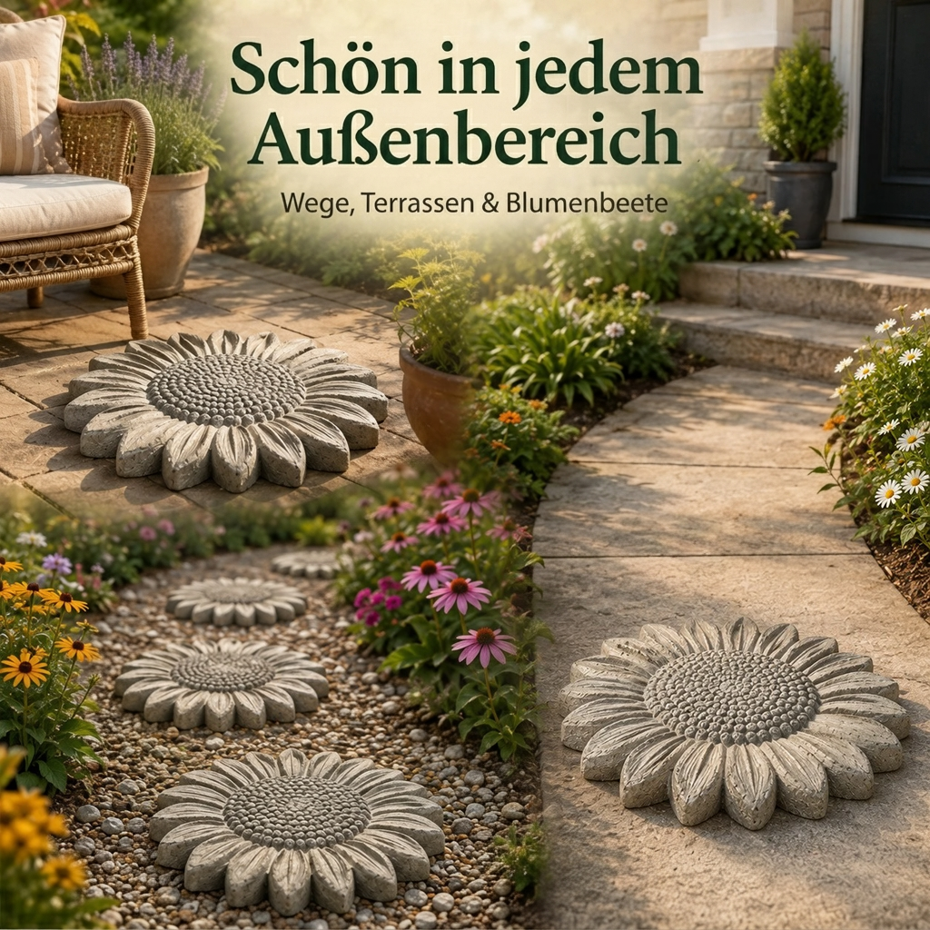 💥 LAST DAY 49% OFF - 🌻 Reusable Sunflower Stepping Stone Mold