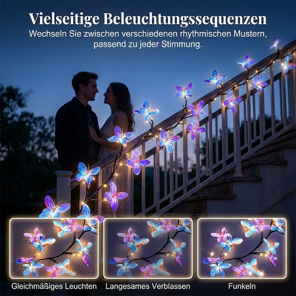 🥳 2026 – DER HEIẞE VERKAUFSHIT 📢📢 Mehr als 50.000 Mal verkauft! 🌿 Romantische LED-Lichterkette „Butterfly Vine“