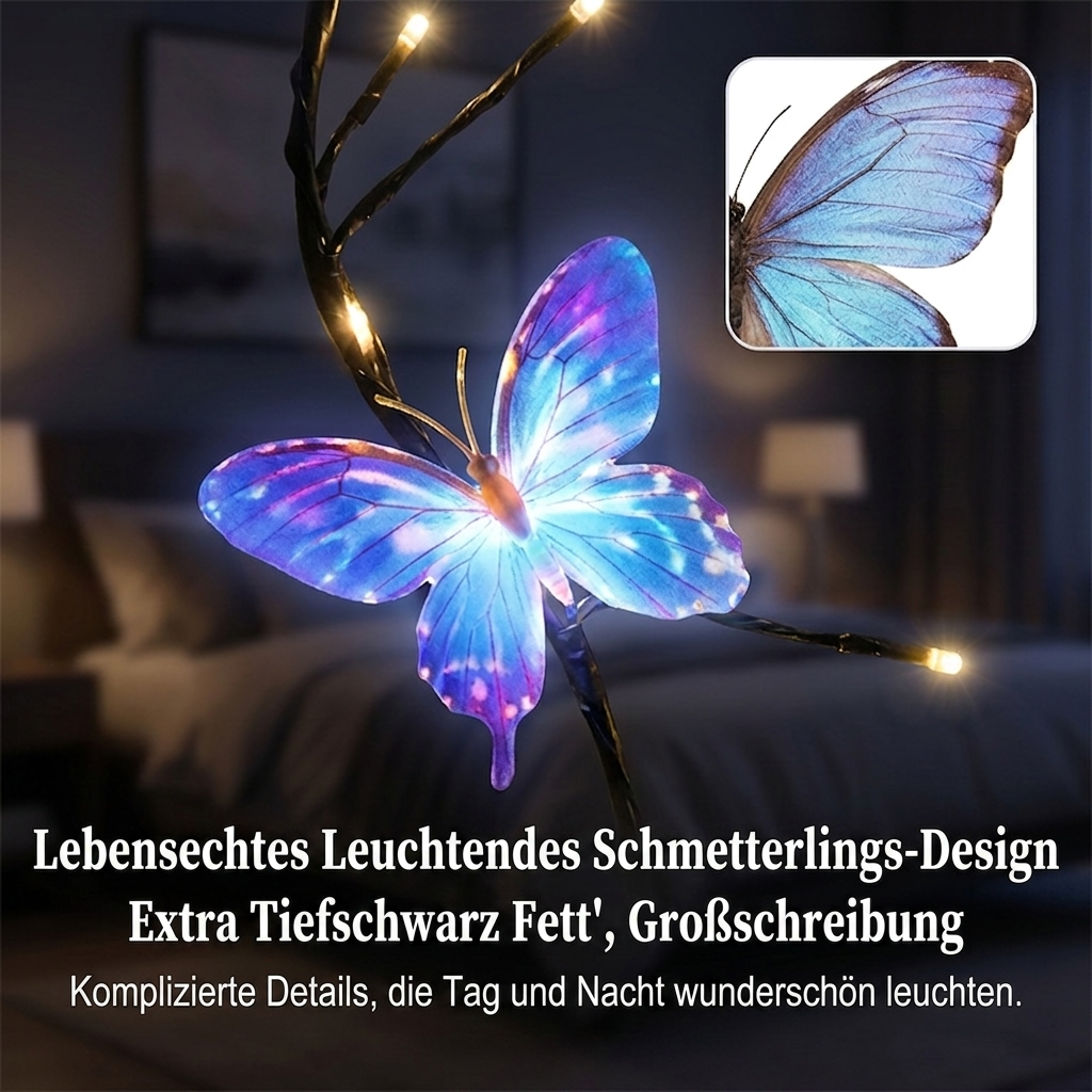 🥳 2026 – DER HEIẞE VERKAUFSHIT 📢📢 Mehr als 50.000 Mal verkauft! 🌿 Romantische LED-Lichterkette „Butterfly Vine“
