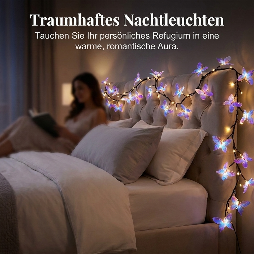 🥳 2026 – DER HEIẞE VERKAUFSHIT 📢📢 Mehr als 50.000 Mal verkauft! 🌿 Romantische LED-Lichterkette „Butterfly Vine“