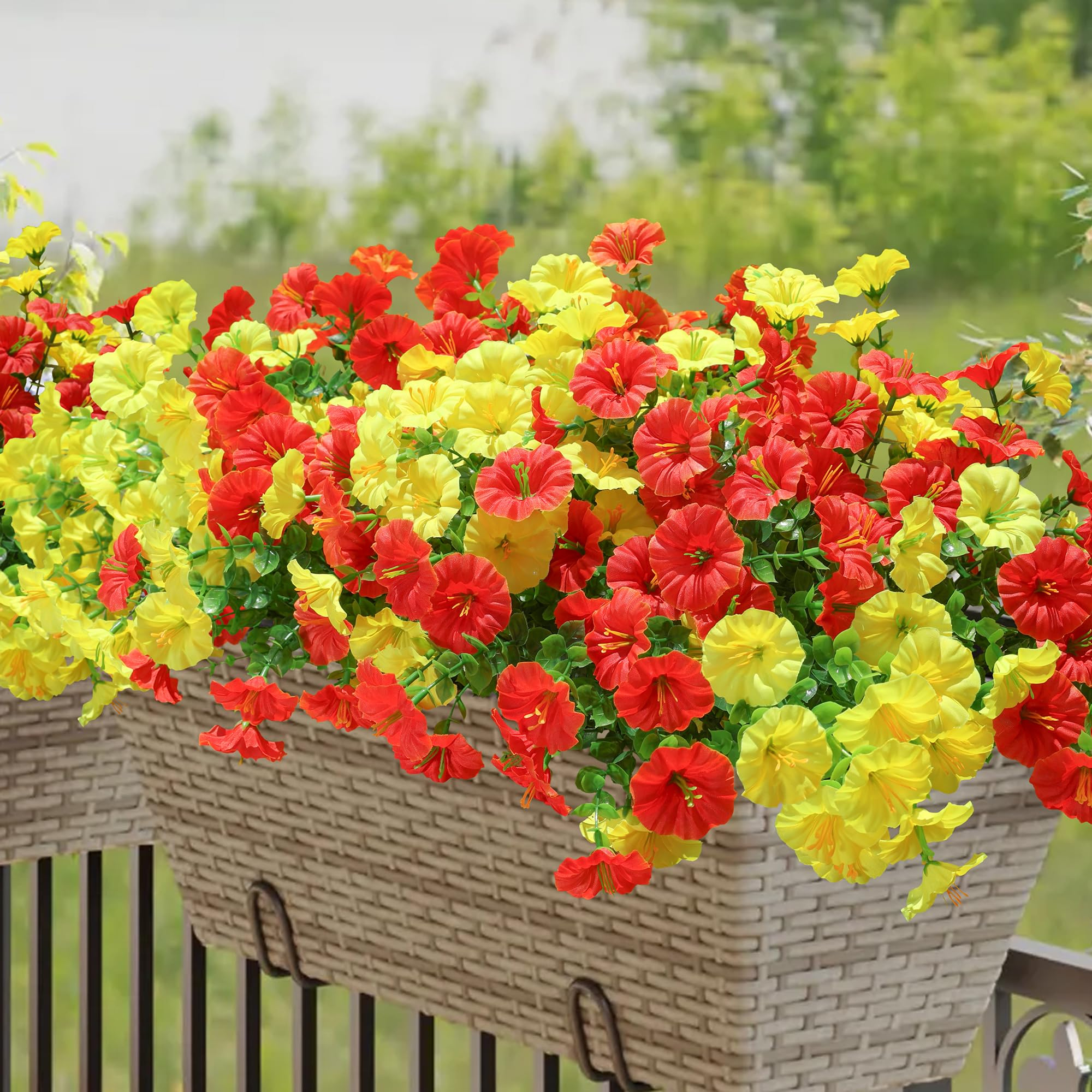 🔥 Letzter Tag – Jede nur €2,99 ! 🔥 UV-beständige künstliche Petunien-Blumen