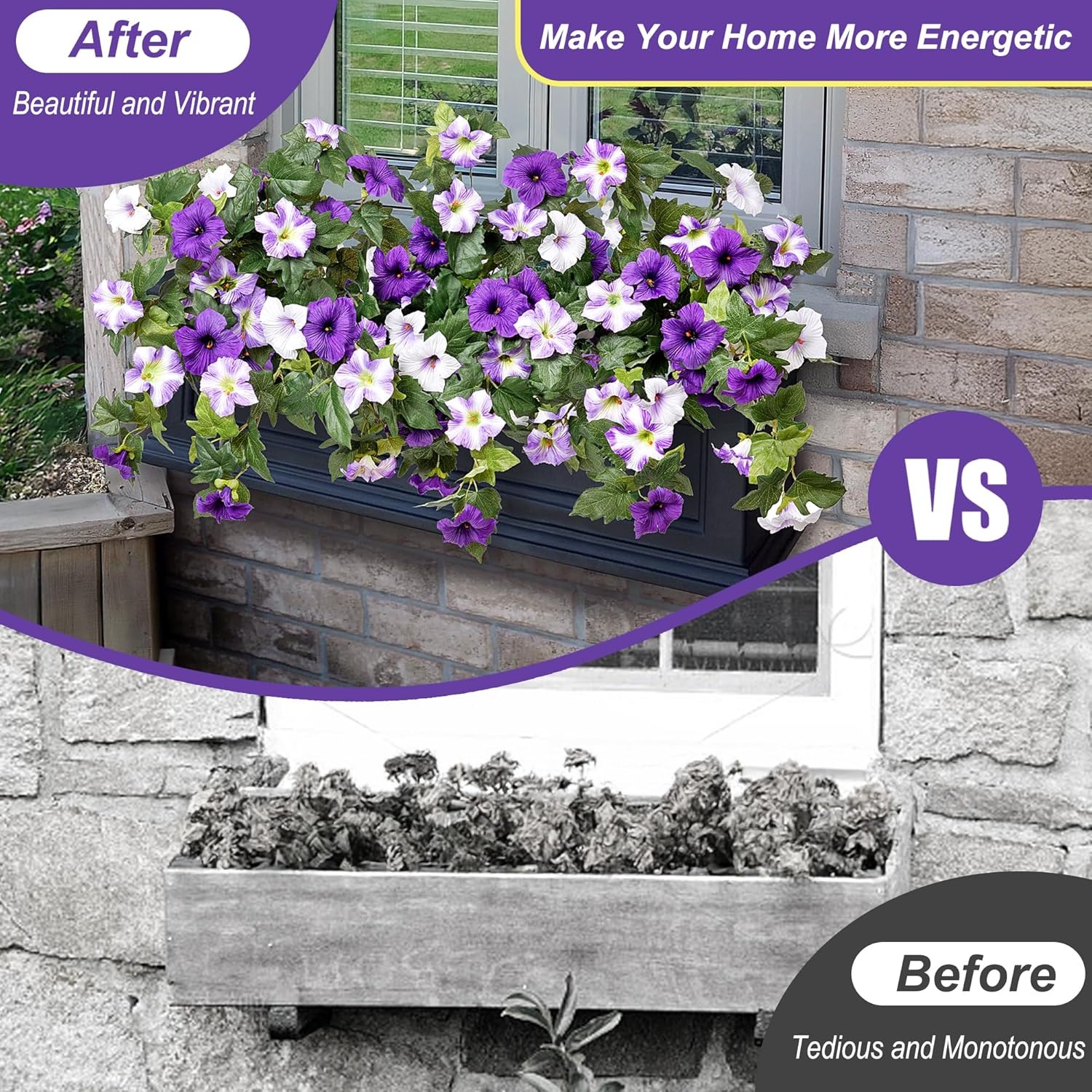 Spring Bloom Artificial Petunia Arrangement