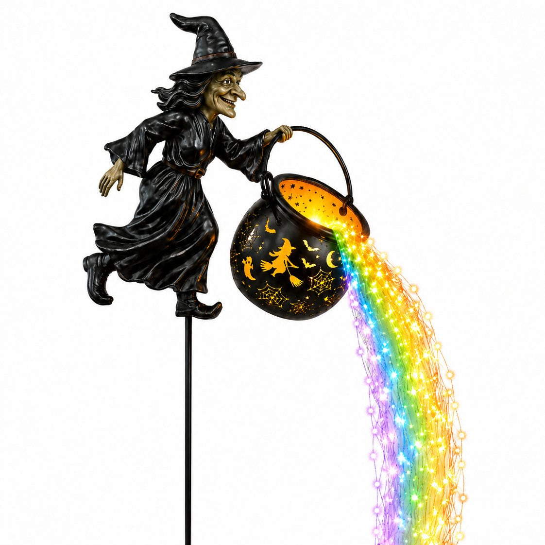 🔥 49 % Rabatt – Halloween-Frühbucherangebot 🎃 Hexenkessel-Gartenleuchte für Halloween
