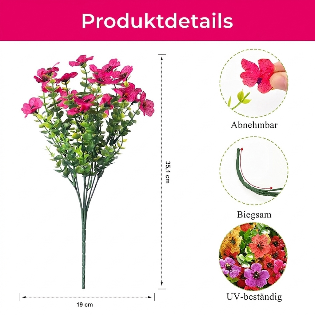 🔥 Jedes Bund nur €2,99 🔥 UV-beständige, naturgetreue und farbenfrohe Frühlingsblumen🌸