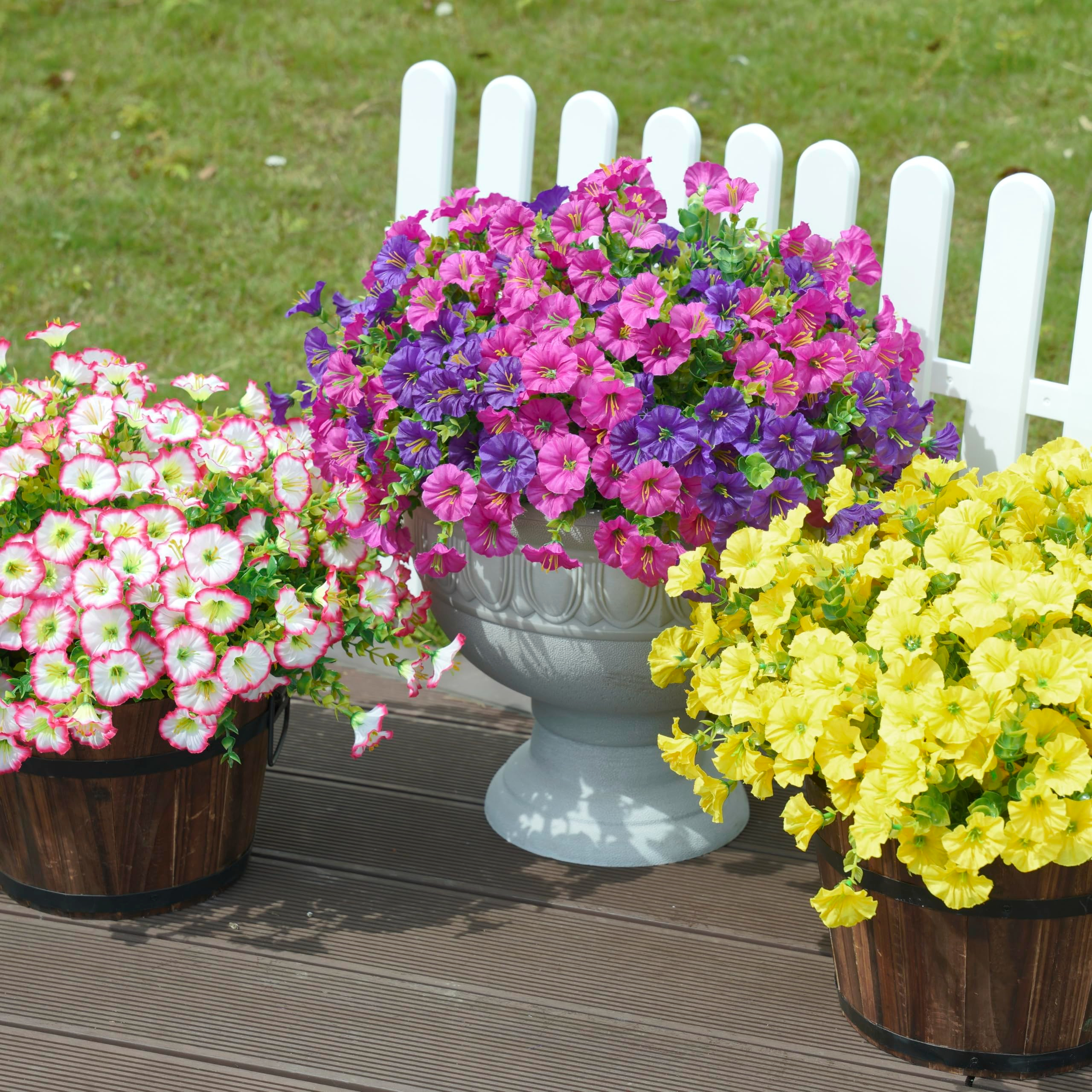 🔥 Letzter Tag – Jede nur €2,99 ! 🔥 UV-beständige künstliche Petunien-Blumen