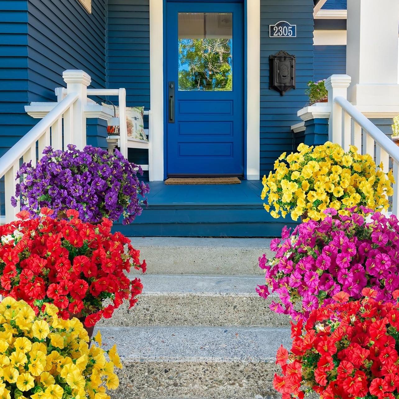 🔥 Letzter Tag – Jede nur €2,99 ! 🔥 UV-beständige künstliche Petunien-Blumen