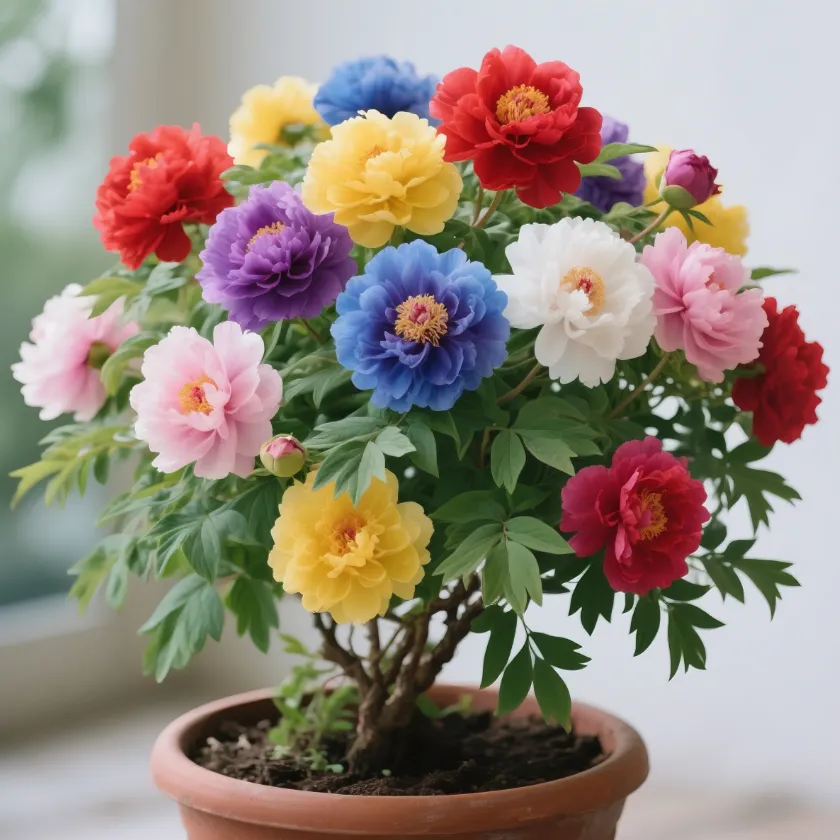 🌺Farebné semienka pivónie – ľahko pestovateľné(1 balenie 100 semien)