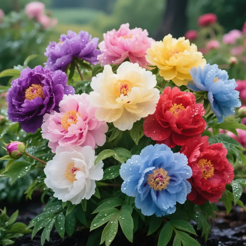 🌺Farebné semienka pivónie – ľahko pestovateľné(1 balenie 100 semien)