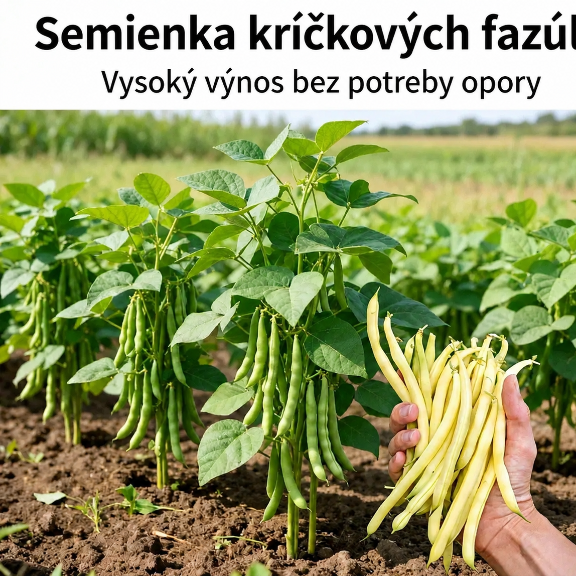 🔥 Semená fazule zakrpatej 🌱 | Vysoký výnos • Bez kolku • Ľahko sa pestuje(1 balenie 25 semien)