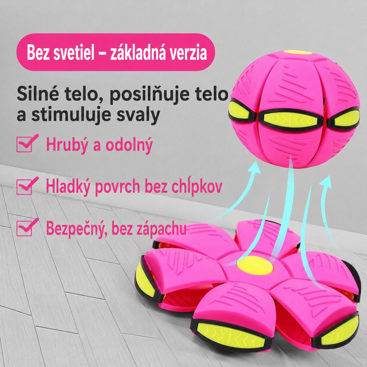 Odolná magická UFO lopta, mení sa na tanier pre deti outdoor hry