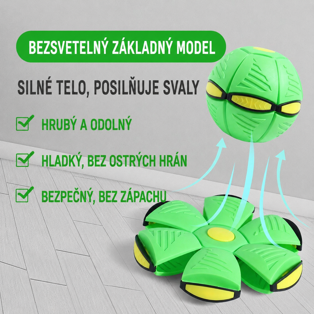 Odolná magická UFO lopta, mení sa na tanier pre deti outdoor hry