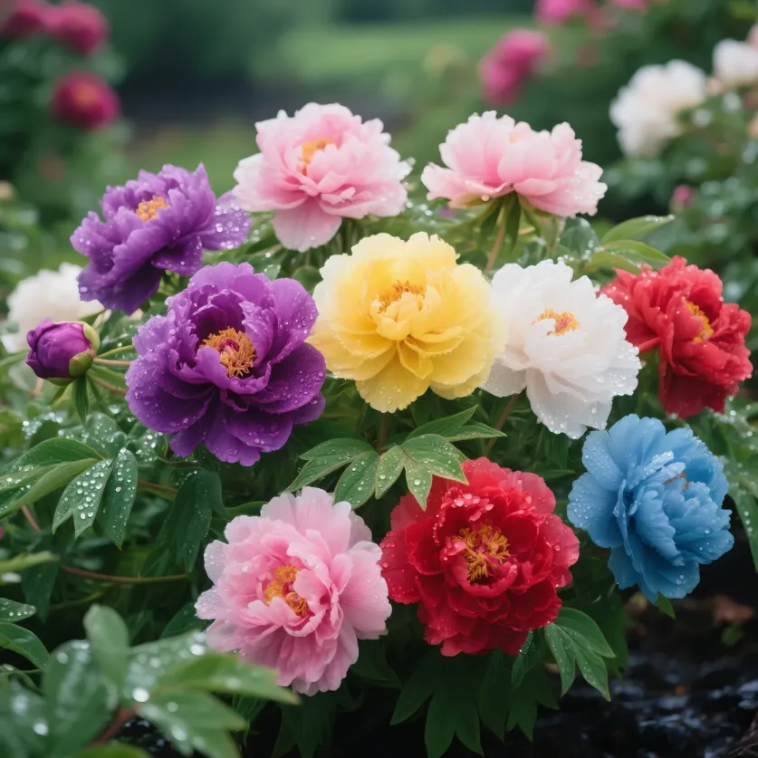 🌺Farebné semienka pivónie – ľahko pestovateľné(1 balenie 100 semien)