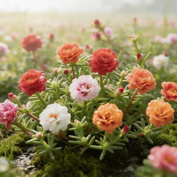 🌸Semená portulaky🌿 Ľahko sa pestujú / Ideálne na balkóny a do záhrad(1 balenie 10 000 semien)
