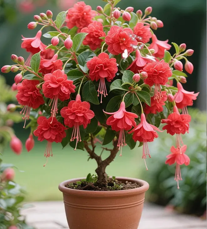 🔥Semínka na odolné trvalé květiny🌺Plačící fuksia - snový visutý květinový vodopád