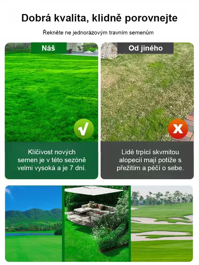 semena trávníku