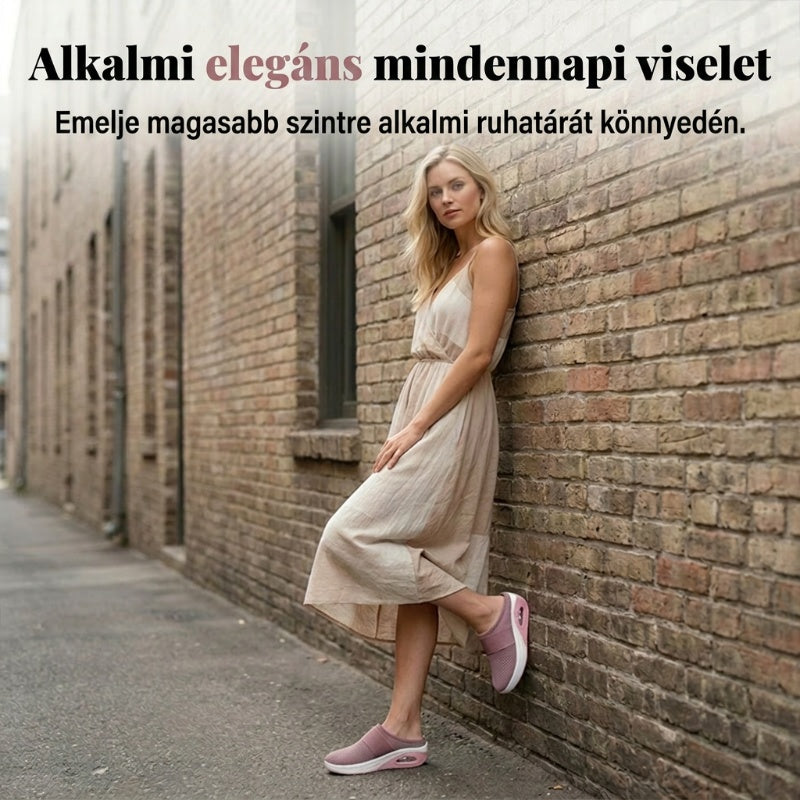 🚶 Könnyű ortopéd cipő légpárnával – tépőzáras | Párnázott sarok, otthonra/utcára – Utánvét 🔥