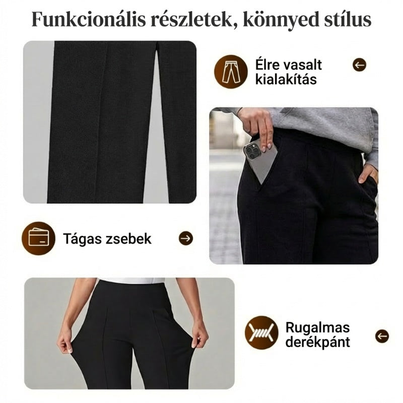 💕Női sima, laza, egyenes szárú nadrág