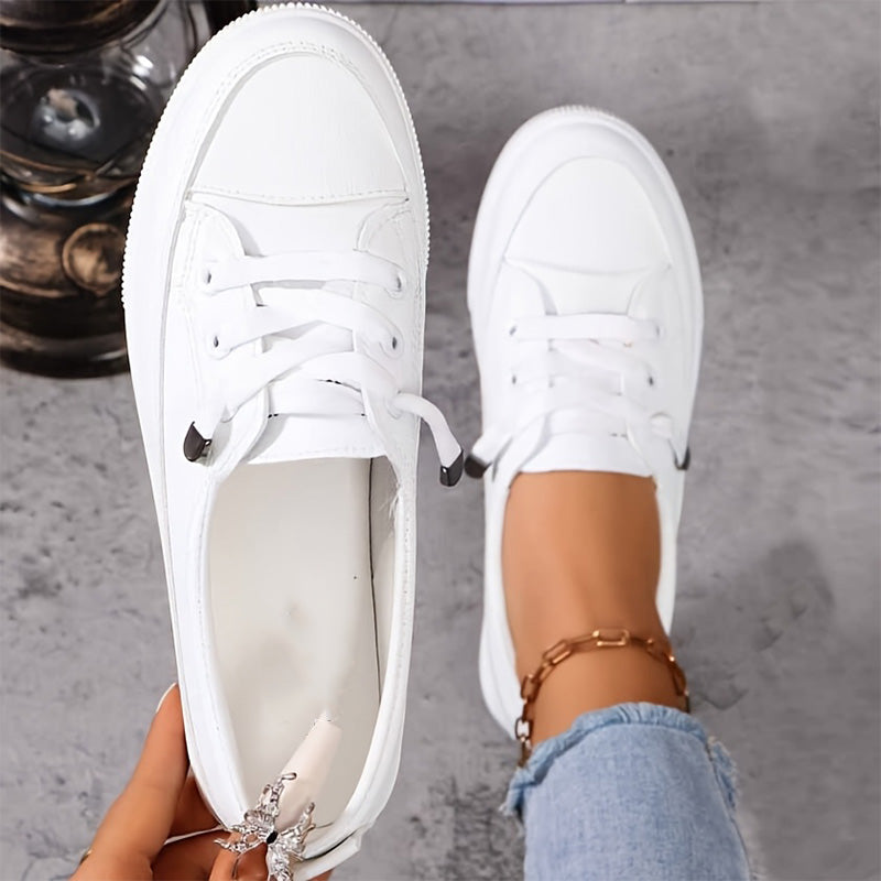 👞 Női alkalmi csúszásmentes PU bőr cipő – kényelmes, slip-on – Utánvét ✨