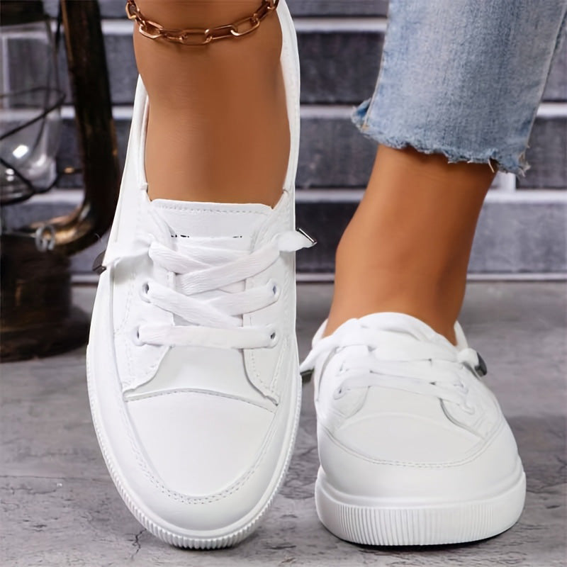 👞 Női alkalmi csúszásmentes PU bőr cipő – kényelmes, slip-on – Utánvét ✨
