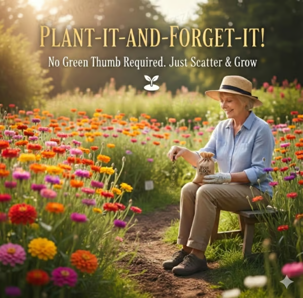 🌺 Graines rares de zinnia à fleurs doubles – de grandes fleurs colorées, faciles à cultiver dans votre jardin 🌸🌿