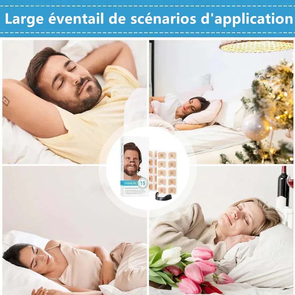 Patch nasal pour soulager la congestion, les éternuements et les ronflements