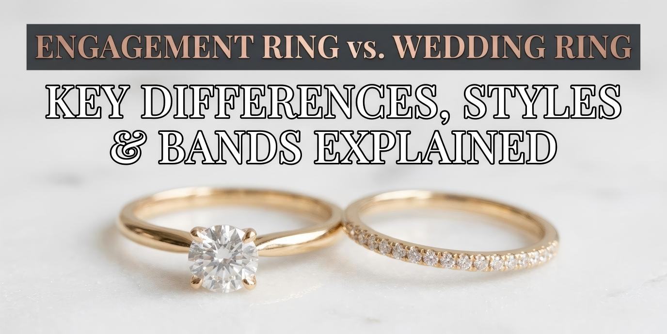 Jewelyking Engagement Ring vs. Wedding Ring: Key Differences and Styles Explained