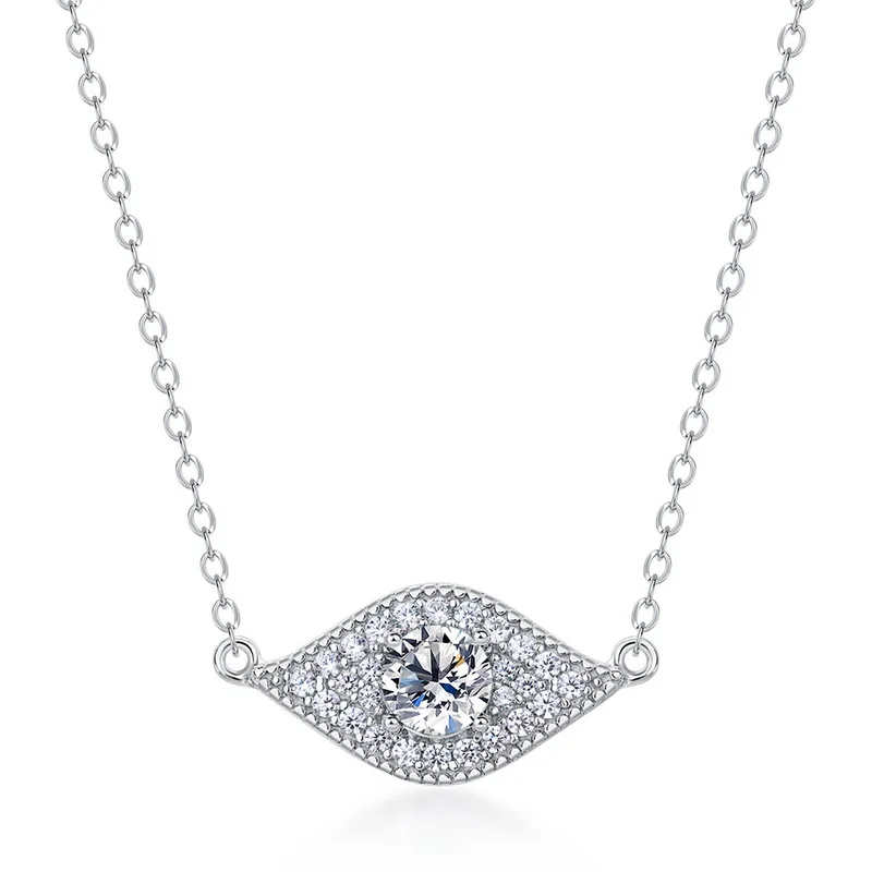  Lab Grown Diamond Necklace S925 Silver Plated