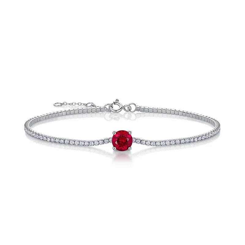 Wholesale Jewelry S925 Silver Charm Adjustable Lab Grown Emerald Bracelet Full Diamond Sets