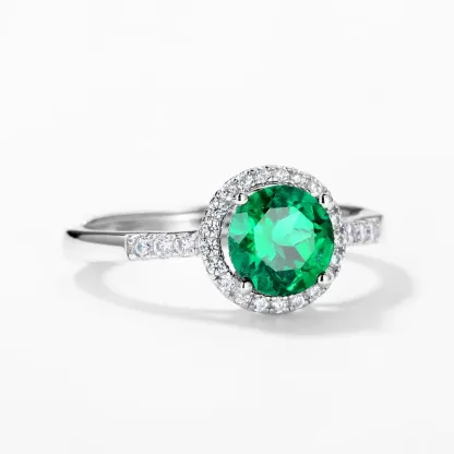 Panyu Custom 925 Sterling Silver Luxury Statement Jewelry Lab Emerald Cut Sparkling Wedding Engagement Bands Rings for Women