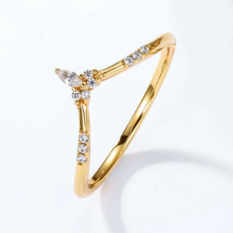 JewelyKing S925 Sterling Silver 14K Gold Plated Hexagon Cut Moss Agate Cluster CZ Accent Stackable Nature Statement Ring JKRS0131
