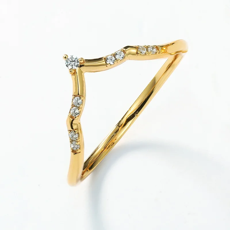 JewelyKing Natural 18K Gold Moss Agate Engagement Kite Shape Stone  Vintage Bridal Moissanite Ring JKRS0161