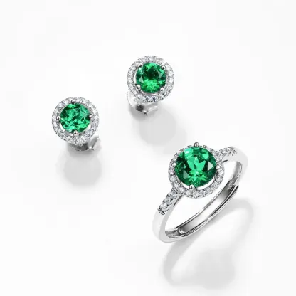 Panyu Custom 925 Sterling Silver Luxury Statement Jewelry Lab Emerald Cut Sparkling Wedding Engagement Bands Rings for Women
