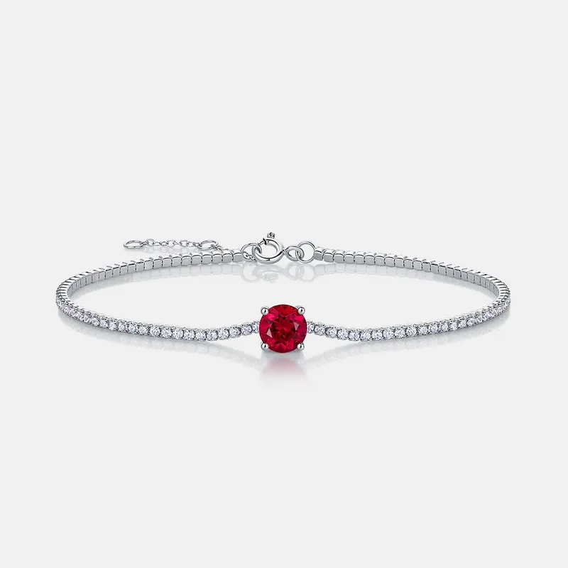 Wholesale Jewelry S925 Silver Charm Adjustable Lab Grown Emerald Bracelet Full Diamond Sets