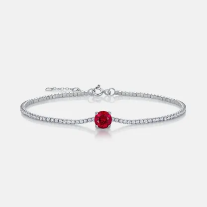 Wholesale Jewelry S925 Silver Charm Adjustable Lab Grown Emerald Bracelet Full Diamond Sets