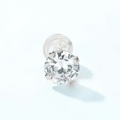 CZ Stud Earrings 925 Sterling Silver Ear Piercing Jewelry Minimalist Women Earrings Wholesale