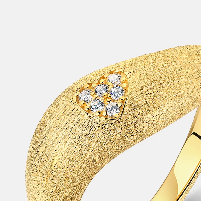 Jewelyking S925 Sterling Silver 14K GoldNiche Design Fashion Jewelry JKRS0103