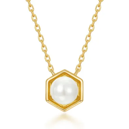 JewelyKing S925 Sterling Silver Natural Colored Gemstone Pendant Necklace JKNS0177