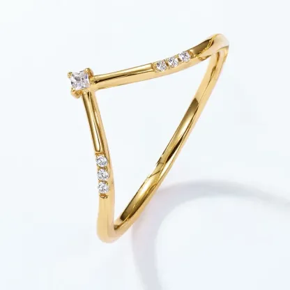JewelyKing S925 Sterling Silver Plating 18K Yellow Gold Green Moss Natural Seaweed Agate Ring JKRS0132