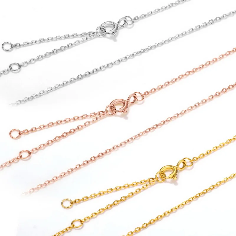 JewelyKing S925 18k Gold-Plated Needle Round Necklace JKNS0134