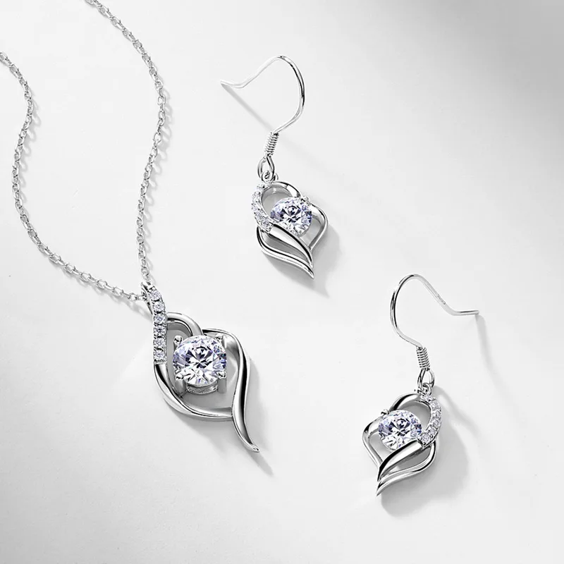 Lab Grown Diamond Drop Earrings Trendy 925 Sterling Silver Gold Plated Dangle Hooks