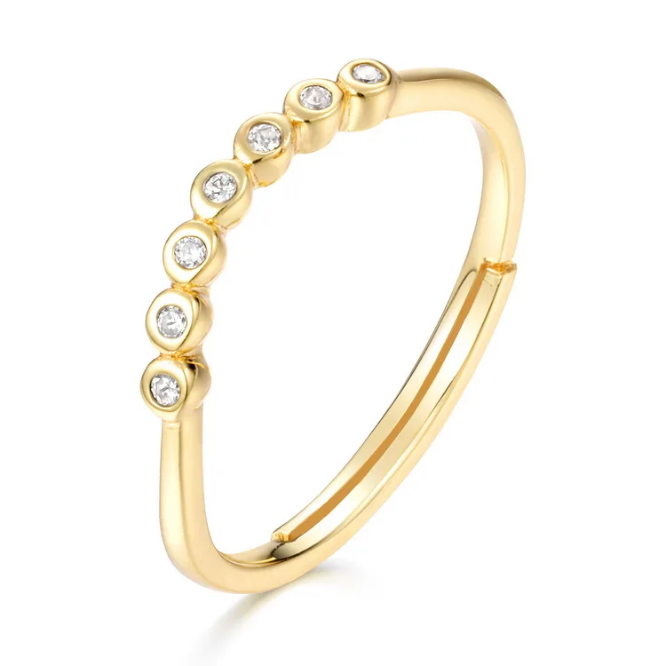 JewelyKing S925 Sterling Silver Gold Plated Rings JKRS0292