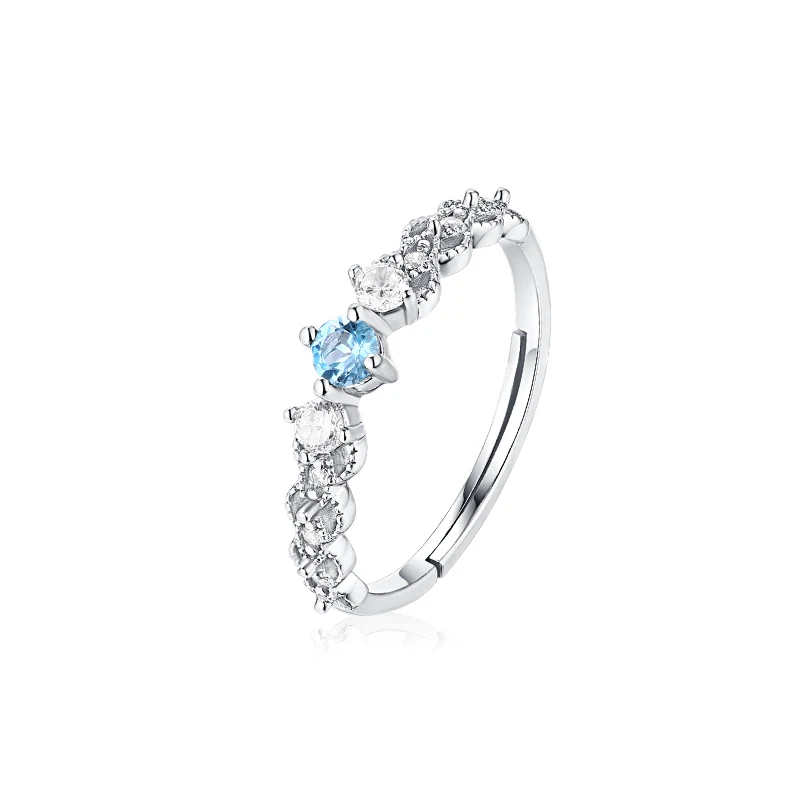 Fashion Design Emerald Gold Plated Ring Wedding Engagement Adjustable Ring for Women