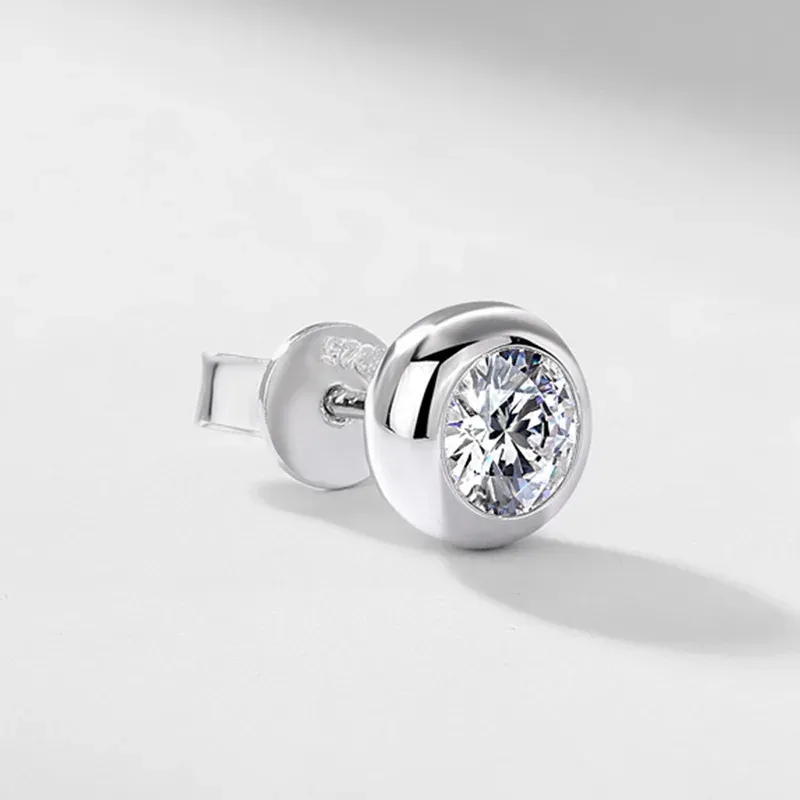 Classic 3mm/4mm/5mm Lab Grown Diamond Studs S925 Silver Sparkling Waterproof Women Earrings