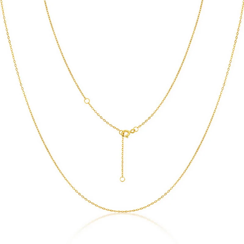 JewelyKing S925 18k Gold-Plated Needle Round Necklace JKNS0134