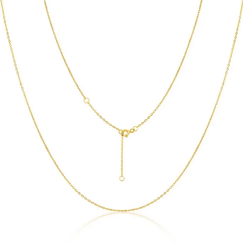 JewelyKing S925 18k Gold-Plated Needle Round Necklace JKNS0134