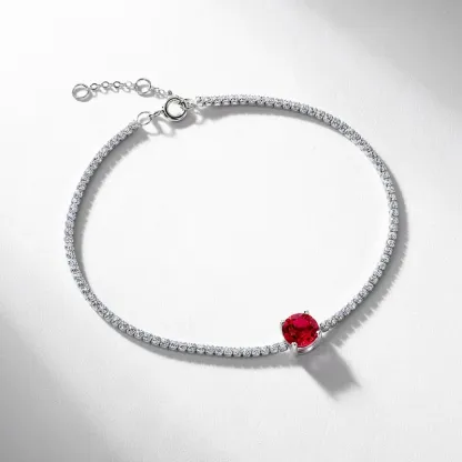 Wholesale Jewelry S925 Silver Charm Adjustable Lab Grown Emerald Bracelet Full Diamond Sets