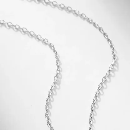 JewelyKing S925 Sterling Silver Non Tarnish Round Cut Lab Grown Diamond Necklace