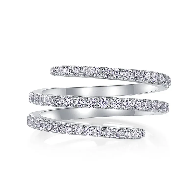 JewelyKing  S925 Silver Ring Lace Skirt Fresh Zircon Inlaid Unique Fashion Ring JKRS0263