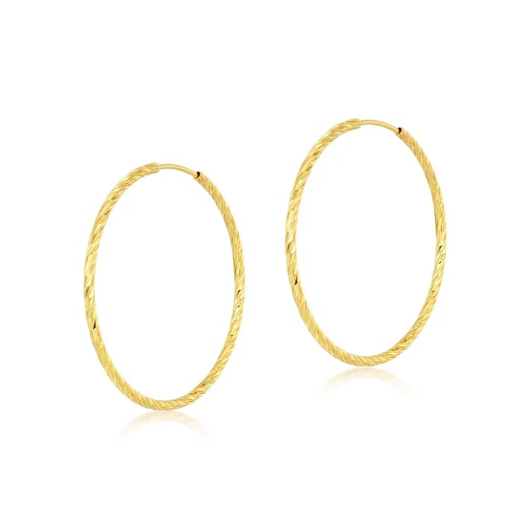 JewelyKing S925 Sterling Silver Large Circle Twist Rope Big Hoop Earrings JKES0110